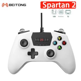 GamePads Original Betop Beitong Spartan 2 Wired Gamepad Android Joystick pour PC / TV / Box / Steam / PS3 Version fissurée Tesla Controller