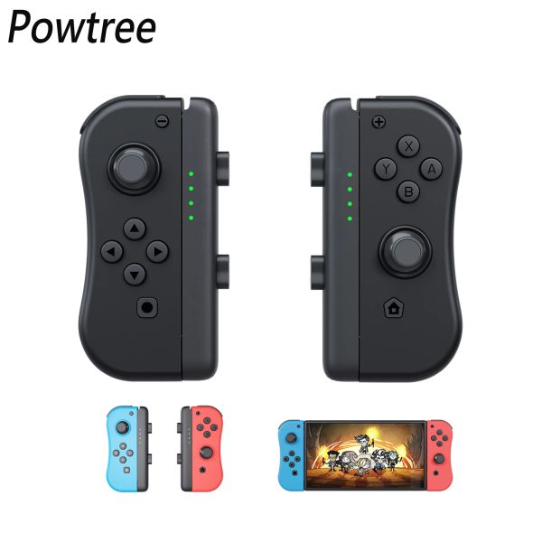 GamePads Powtree Joypad pour Nintendo Switch Controller Wireless gauche droit GamePad pour les jeux Switch