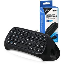 Manettes PS4 sans fil Mini clavier Bluetooth manette Chatpad Message clavier pour contrôleur PS4 mince/téléphone et tablette