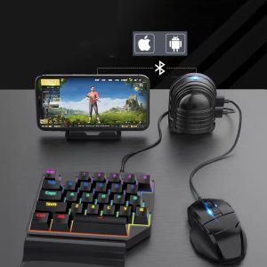 GamePads PUBG Mobile Game Keyboard y Adaptador de mouse USB Controlador de juego móvil Conductor inalámbrico Adaptador para Android/iOS