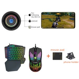 GamePads PUBG Mobile Gamepad Bluetooth Controller Gamer Kit 5 in 1 Gaming Keyboard Mouse Converter pour la tablette de téléphone mobile Android M16