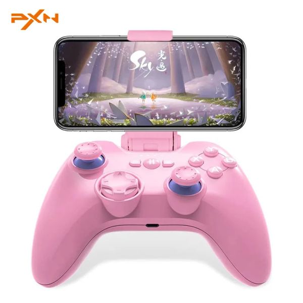 GamePads PXN 6603 Joystick GamePad Wireless Bluetooth Controller Gaming para 3,56 pulgadas iPhone MFI Mobile Juego para iOS/Apple TV/iPod/iPad