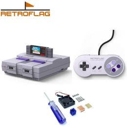 GamePads Retroflag Superpi U Case / J Case + GamePad filaire avec ventilateur de rythme + dissipateurs de chaleur pour Raspberry Pi 3B Plus (3B +) / 3B