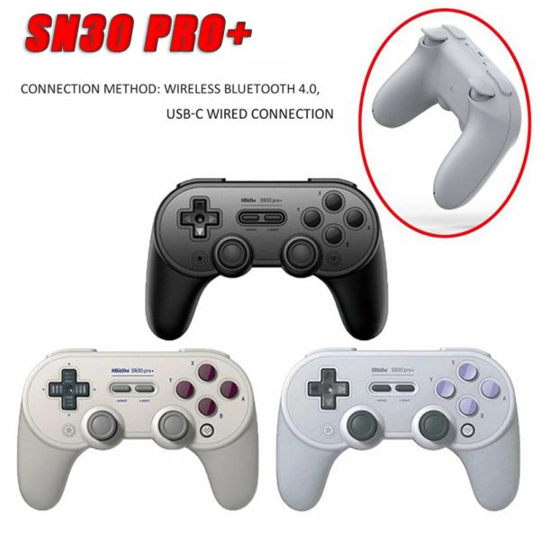 GamePads SN30 Pro+ Bluetooth GamePad Controller con Joystick para Mac OS Switch Windows Android Nintend Switch R30