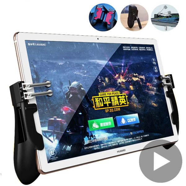 GamePads déclenche le contrôle des incendies gratuits pour la tablette Android Tablette iPad PUBG Gamepad Game Pad Console Phone Joystick Mobile L1 R1 PUPG Hand