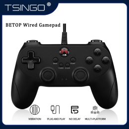 GamePads Tsingo Betop D2E 2M USB Wired GamePad pour Android / PC / TV Box / PS4 / PS3 VIBRATION MOTEUR CONTRÔLER Joystick pour la console de jeu