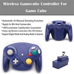 Manette de jeu sans fil Vogek 2.4 Ghz pour commutateur Wii Bluetoothcompati Gamecube contrôleur Joystick pour accessoires de jeu NGC