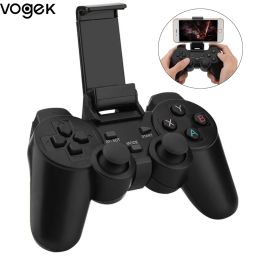 Gamepads Vogek 2.4G BluetoothCompati Game Controller Joystick voor Android Phone Wireless Gamepad met USB -adapterspel Handle