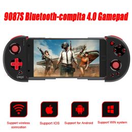 Gamepads Vogek 9087S Wireless GamePad BluetoothCompati getextureerde rocker game controller voor Android iOS Turbo -handvat voor telefoontablet PC