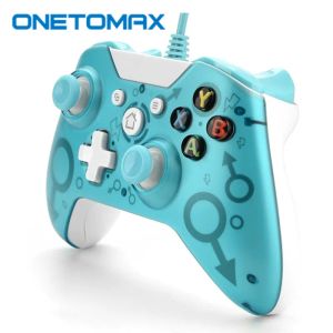 GamePads Wired GamePad para Xbox One PC Controlador USB Joystick cableado para la consola Xbox One gana 7 8 10 Controlador de juego con auriculares