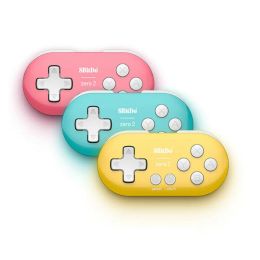 GamePads Wireless Bluetooth 8 Bitdo Zero 2 Bluetooth Gamepad Para Switch Windows Android MacOS Wireless Bluetooth Mini Controller 3 Color