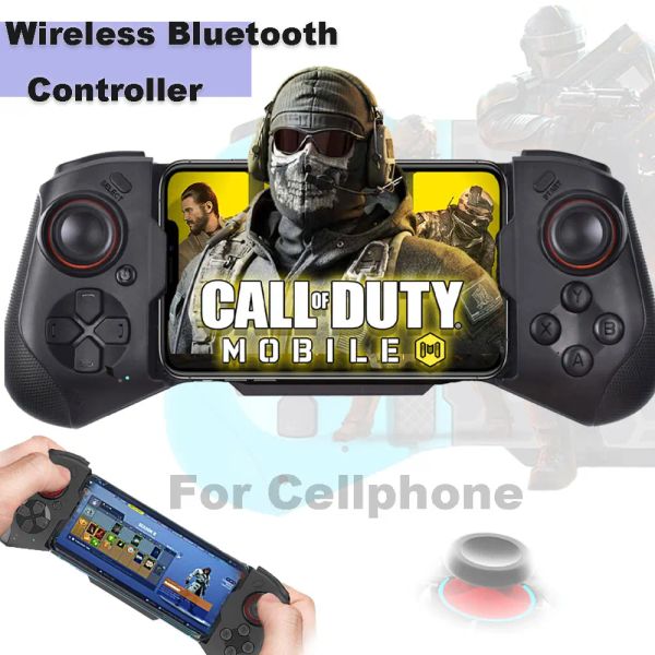 GamePads Contrôleur Bluetooth sans fil pour iPhone Stretchable 3D Joystick Game Controllers pour PC Gaming Controle pour Steam / Android