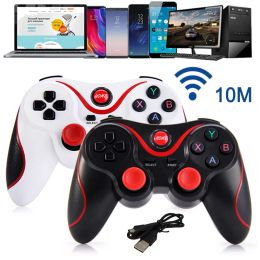 GamePads Wireless Bluetooth GamePad pour Android Phone Cell Tablet Smart TV Box Box Game Contrôleur Joystick Contrôleur USB Gandage blanc / noir