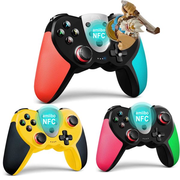 Manettes de jeu contrôleur sans fil pour contrôleurs de commutation pour Nintendo Switch avec NFC Amiibo Turbo Motion Switch accessoires de contrôleur OLED