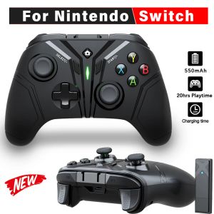 GamePads Wireless GamePad pour Nintedo Switch Console Dongle 6axis double vibration joystick contrôleur compatible Android / LOS / PC / PS3