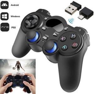 Gamepads Gamepad inalámbrico para PC para PS3 Android Phone TV Box Joystick 2,4G Joypad remoto para Xiaomi Micro USB/tipo C OTG teléfono inteligente