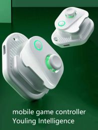 Gamepads Youling Mobile Phone Rocker Game Handle King Walking Artifact OnClick naar Automatisch drukpistool om kipartefact te eten