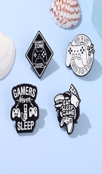 Gamer Enamel Pin Gaming Quote Brooches Video Game Player Teen Boys Hat Shirt Metal Badges Gift for GeekSngamers1094829