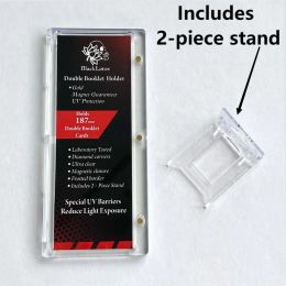 Games 187 mm cartes à double livret Holder UV Protection One Touch Magnetic Brick pour toutes les cartes de stand de sport Toploaders inclut l'affichage