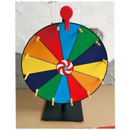 Jeux 30 cm 12 pouces Activité de loterie Turtable Draw Spinage Porte Lucky Wheel of Fortune Game Couleur Dry Efface