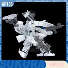 Jeux Armored Core Anime Figure 1/72 Kp-136 D-style 02 Kit de modèle d'assemblage Figurine White Glint Q Version Statue Jouets à collectionner 240116