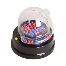 Games Electric Ball Machine Portable Mini Lottery Machine Lucky Dip Lotto Game Machine Party Props Pinball Bingo Game Interactive Toys