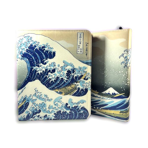 Juegos Great Wave Trading Card Album tiene 900 cartas 50 Páginas extraíbles 9 bolsillos con 3 anillos Binder Zipper Binder para tarjetas MTG /YGO Sport