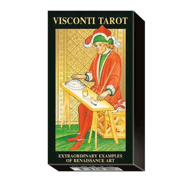 Jeux Taille originale Nouveau Tarot Visconti Tarot Carte Tarot Tarot Deck Oracle with Paper Manual Game Board Board Game For Adult