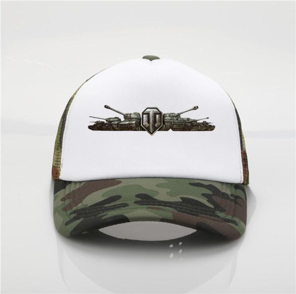 Juegos World Of Tanks Gorra de béisbol con estampado de red Hombres y mujeres Tendencia de verano Nueva Juventud Joker sombrero para el sol 6139276