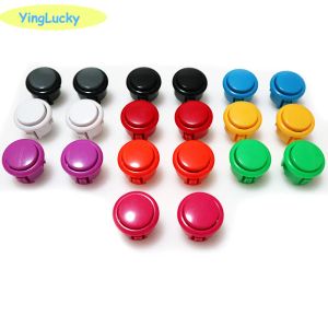 Jeux Yinglucky 100pcs / lot Bouton d'arcade 24 mm 30 mm Bouton-bouton de la carte Copie de Sanwa Bouton pour l'armoire Arcade Pandora Box