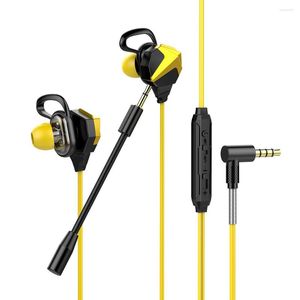 Gaming 3,5mm Wired Kopfhörer Doppel Horn Fahrer Stereo HiFi Kopfhörer Bass Ohrhörer Musik Laufen Sport Headsets Spiele Kopfhörer