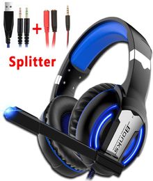 Gaming headset gamer hoofdtelefoons game oortelefoons bedrade Deep Bass Stereo Casque met microfoon voor PS4 nieuwe Xbox One laptop tablet7326616