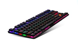 Gaming Mechanical Keyboard Game Antighosting RGB Mix Backlit Blue Switch 87key Teclado Mecanico pour le jeu ordinateur portable PC4479989