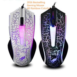 Souris de jeu 2400 DPI 4D optique USB filaire souris de jeu professionnelle programmable 4 boutons RGB respiration LED souris en gros souris 5 pcs/lot