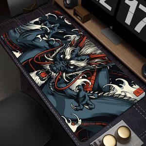 Tapis de souris de jeu Dragon Tapis de table en caoutchouc Tapis de souris d'ordinateur Société Grand tapis de bureau 90x40cm Grand tapis de souris Gamer Tapis de souris XXL