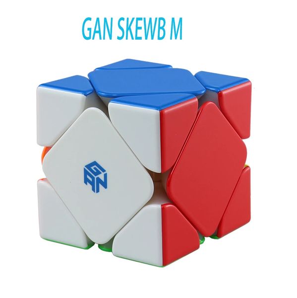 GAN Skewb M Cube de vitesse magique magnétique sans colle, jouets professionnels Fidget GAN Skewb amélioré Cubo Magico Puzzle 240304