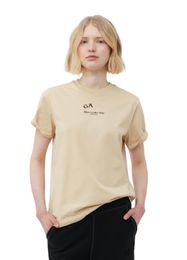Gannisg T-shirts pour hommes T-shirts pour femmes T-shirts Designer Tie T Top Lettre laminée Impression à manches courtes High Street Pur coton et Tee Top Casual Fashion Apparel luli