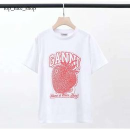 Ganny T-shirt 2024 Designer T-shirt Summer Fruit Fruit Print Femme Tshirt Tee Men High Quality Cheap Wholesale 3180