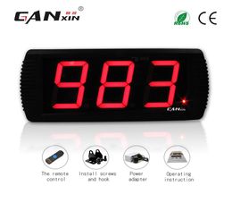 GANXIN – compteur LED à 3 chiffres, 4 pouces, à caractères élevés, compte à rebours, totalisateur 0999, avec contrôle sans fil IR, 4663687