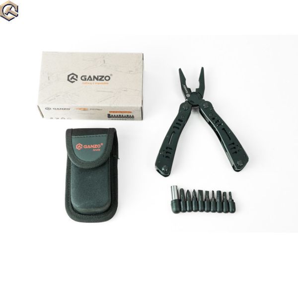 Ganzo G103 Multiherramienta Alicates plegables de bolsillo Cuchillo de supervivencia para acampar Alicates multiherramientas Conbination Herramientas de mano EDC con bolsa de herramientas Y200321