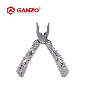 Ganzo G104S Multi pinces 11 Outils dans une main Ensemble d'outils Kit de tournevis Couteau pliant portable Pince en acier inoxydable Multi-outil