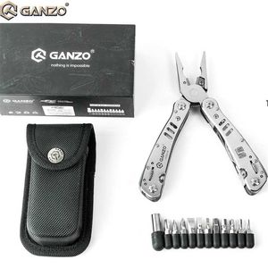 Ganzo g302h multi tang tool kit set nylon pouch combinatie draagbare opvouwbare mes tangen EDC kabel draad cutter multitools 211110