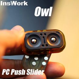 Gao Studio Owl Magnetic PC Push Slider Fidget Toys Toys para adultos Desktop EDC Fidget