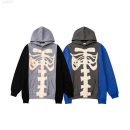 Gaojie Chaopai gesplitst skelet onregelmatige trui Hoodieov8t