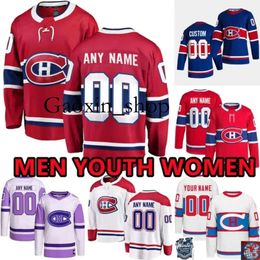 Gaoxine 26 Johnathan Kovacevic Custom Canadiens Canadiens Jerseys Montréal Men Men de femme