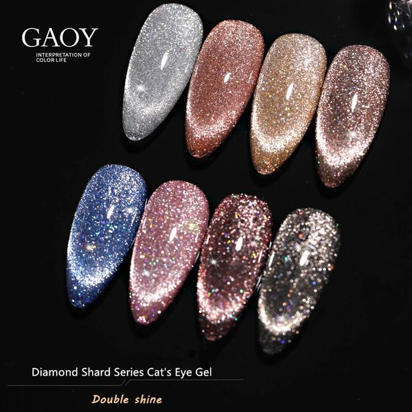 Gaoy Diamond Shard Shard Gel Gel Gel Nain Glitter Neon Glitter UV/LED Gel 231227