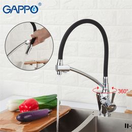 GAPPO robinets de cuisine en laiton filtre à eau potable robinet d'évier de cuisine avec caractéristiques de purification de l'eau mitigeur T200810