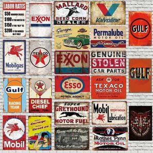 Garage onderdelen Auto Service Metal Tin Sign Racing Team Metal Plaque Vintage Shabby Chic Wall Bar Home Art Garage tankstation Decor Personaliseerde kunst Decor Maat 30x20cm W01