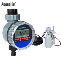 Tuin Automatische balwater Timer Home Waterdichte waterpanrigatiecontroller 21026A en regensensor 21103#21026R Y200106