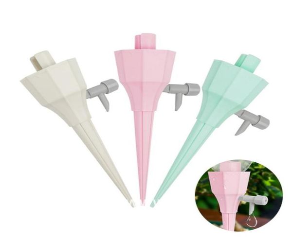 Garden Automático Drap Cono Planta Auto -riego Spikes Flor Válvula de control ajustable Herramientas de riego de la válvula